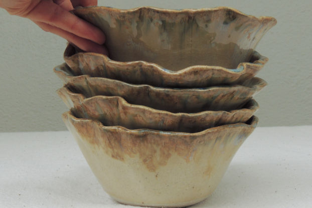 Bowls ondulado chico x 5